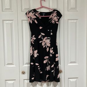 Size S Chaps floral dress v neck, only worn once